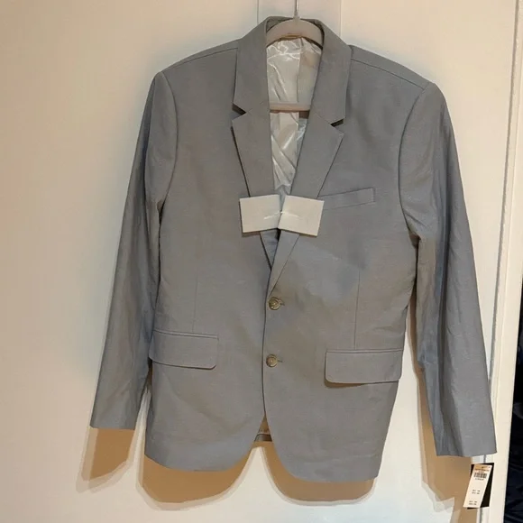 Men's Abercrombie A&F Collins Classic Blazer (Gray) - Picture 7 of 10